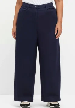 Weite Hose im Chino-Stil, aus leichtem Twill<sheego Hot