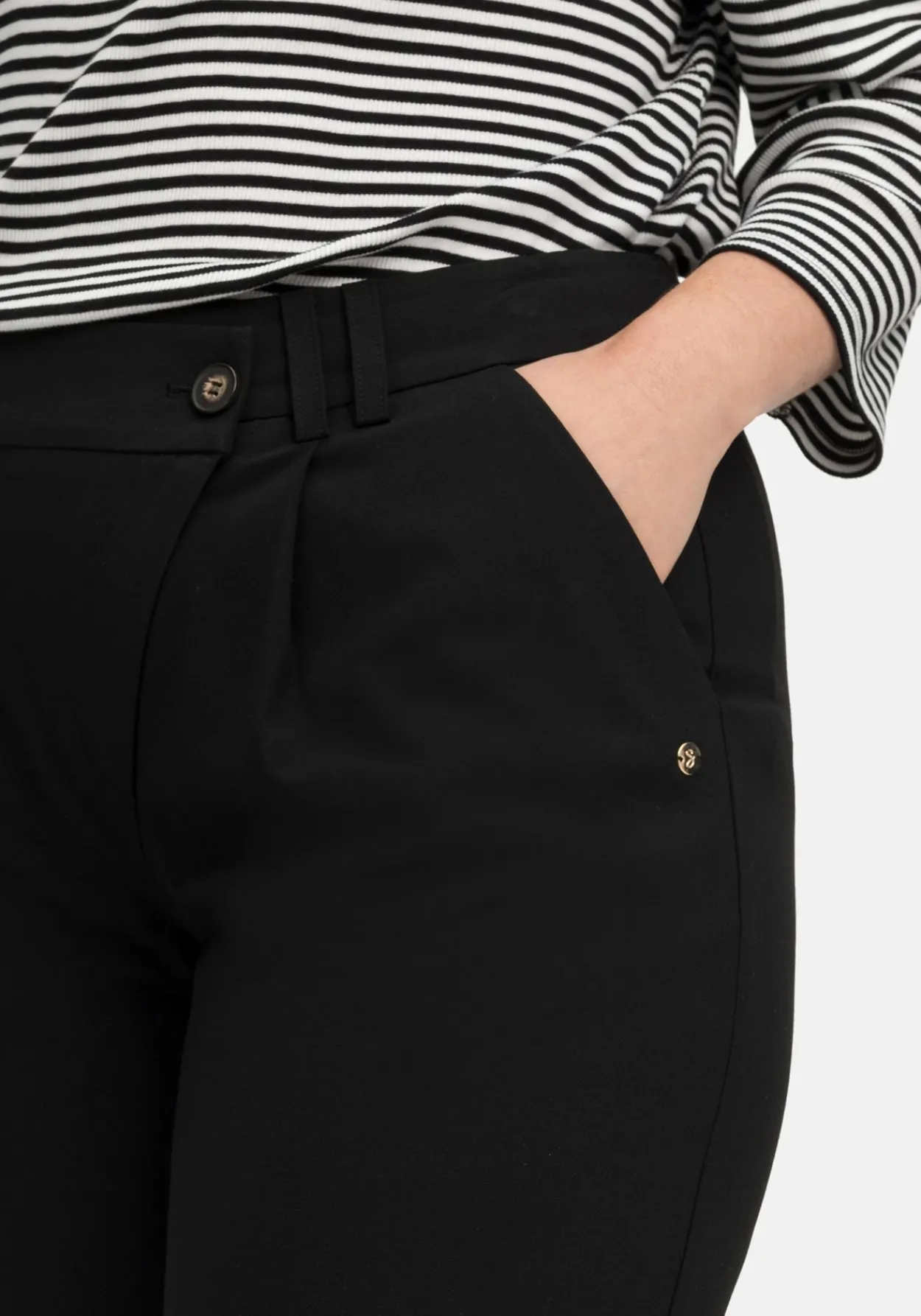 Weite Hose im Curvy-Schnitt ELLA mit Bundfalten<sheego New