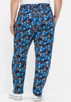 Weite Hose mit Blumendruck und breitem Smokbund<sheego New