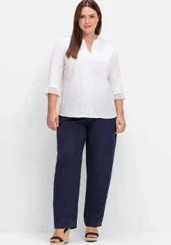 Weite Hose mit elastischem Bund und Innenfutter<sheego Sale