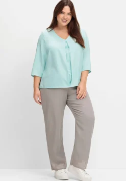 Weite Hose mit elastischem Bund und Innenfutter<sheego Fashion