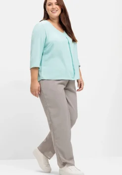 Weite Hose mit elastischem Bund und Innenfutter<sheego Fashion