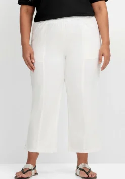 Weite 7/8-Hose mit Gummizugbund<sheego Fashion