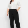 Weite Hose mit Schlupfbund, aus Effektgarn<sheego New