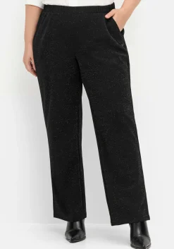 Weite Hose mit Schlupfbund, aus Effektgarn<sheego New