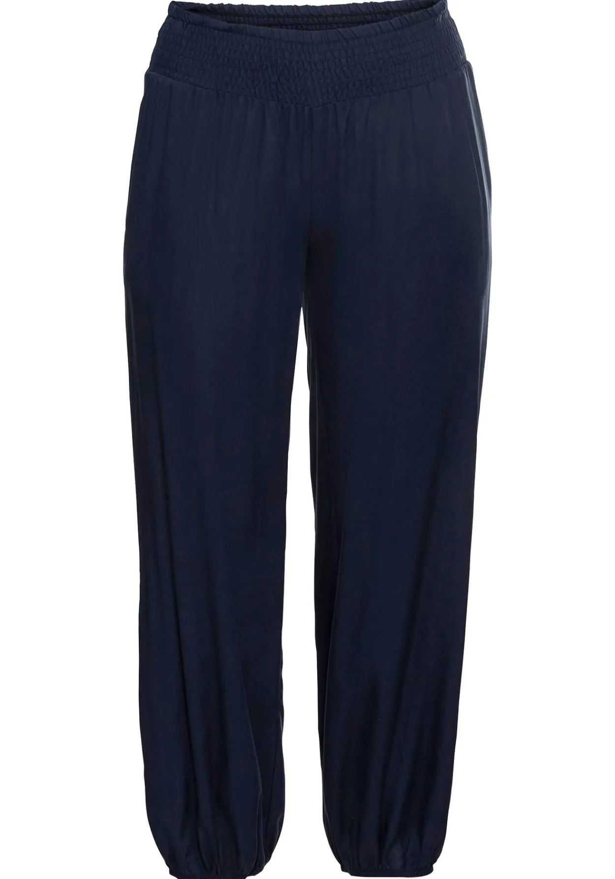 Weite Hose mit Smokbund, aus Viskose<sheego Online