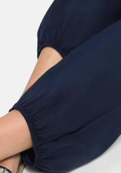 Weite Hose mit Smokbund, aus Viskose<sheego Online