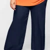 Weite Hose mit Smokbund und Taschen<sheego Sale