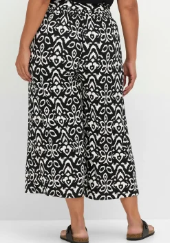 Weite 7/8-Hose mit Smokbund und Ethnoprint<sheego Online
