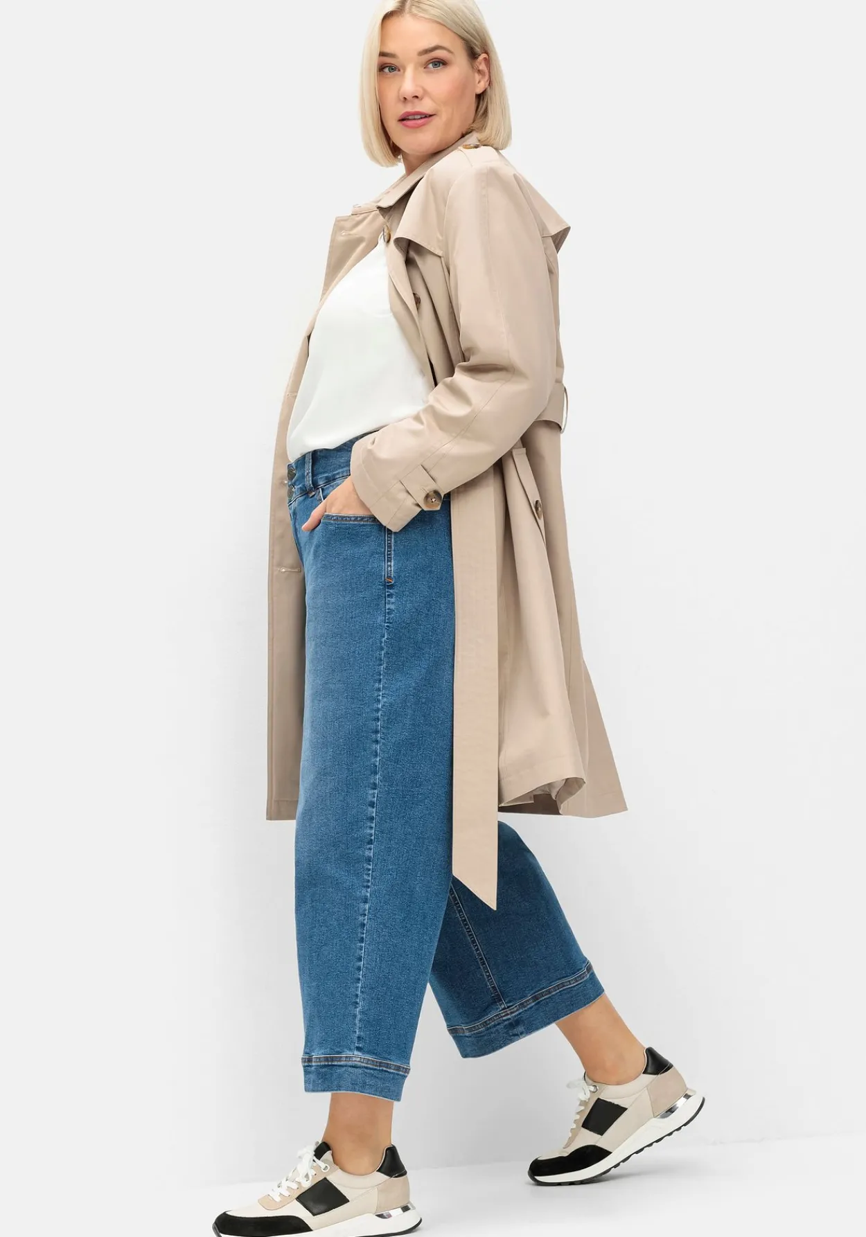 Weite 7/8-Jeans im Curvy-Schnitt MANUELA<sheego Discount