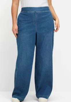 Weite Jeans mit Schlupfbund, in leichter Qualität<sheego Outlet