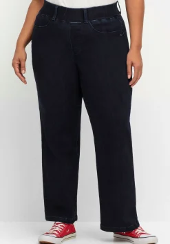 Weite Jeans mit Schlupfbund im Curvy-Schnitt ELLA<sheego Hot
