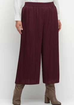 Weite Plisseehose in 7/8-Länge, mit Stretchbund<sheego Hot