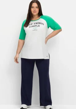 Weite Sporthose mit Teilungsnaht vorn<sheego Best