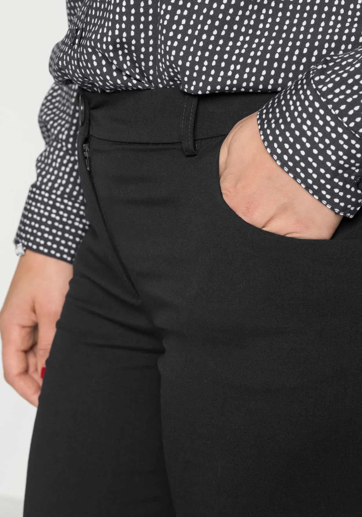 Weite Stretchhose mit Bügelfalte<sheego Best