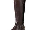 Weitschaftstiefel aus Leder mit Zierschnalle<sheego Clearance