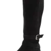 Weitschaftstiefel aus Leder mit Schnallenbändern<sheego New