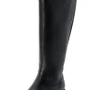 Weitschaftstiefel aus Leder mit Stretch-Einsatz<sheego Best
