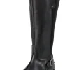 Weitschaftstiefel aus Leder mit Zierschnalle<sheego New