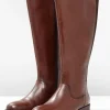 Weitschaftstiefel aus Leder mit Stretch-Einsatz<sheego Best