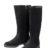 Weitschaftstiefel aus Leder, mit Zierreißverschluss<sheego Clearance