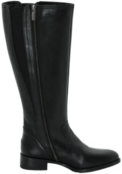 Weitschaftstiefel aus Leder mit drei Zierschnallen<sheego Hot