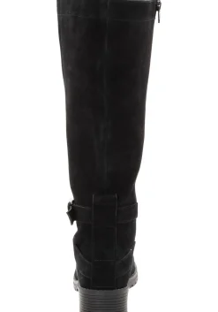 Weitschaftstiefel aus Leder mit Schnallenbändern<sheego New