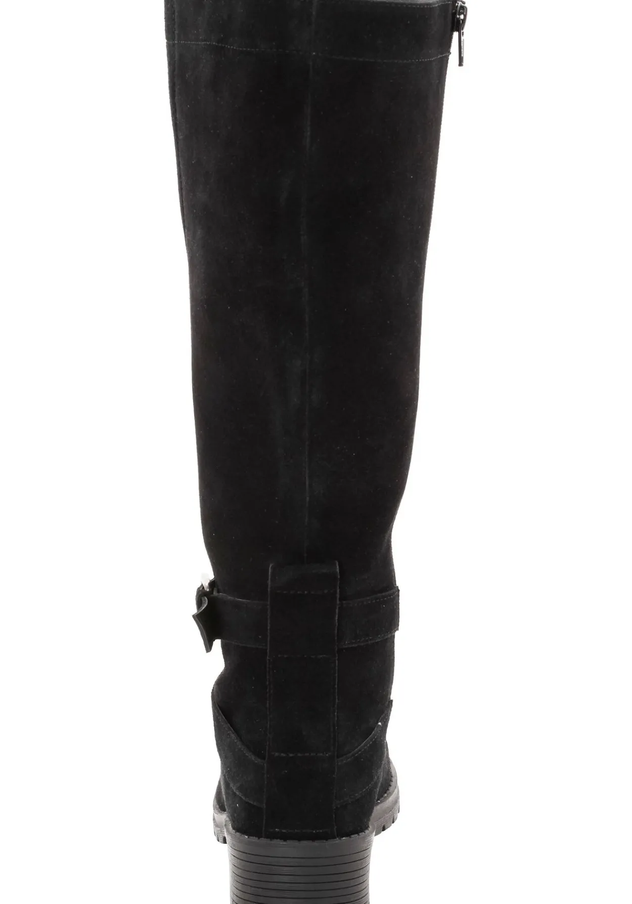Weitschaftstiefel aus Leder mit Schnallenbändern<sheego New