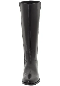 Weitschaftstiefel aus Leder mit Schnürung<sheego Sale