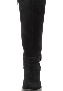 Weitschaftstiefel aus Leder mit Schnallenbändern<sheego New