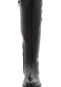 Weitschaftstiefel aus Leder mit drei Zierschnallen<sheego Hot