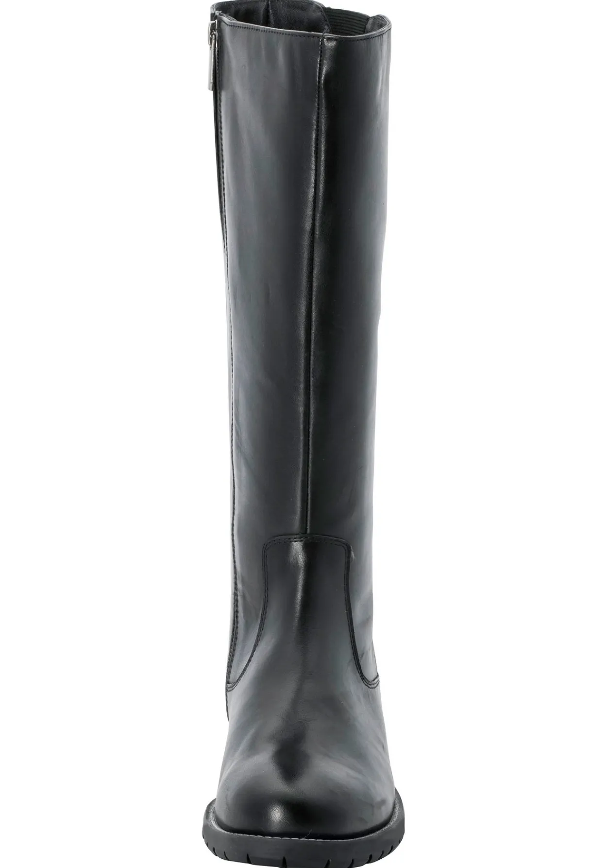 Weitschaftstiefel aus Leder mit Zierreißverschluss<sheego Clearance