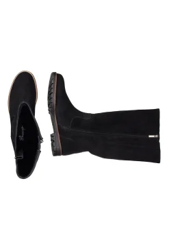 Weitschaftstiefel aus Leder, mit Zierreißverschluss<sheego Clearance