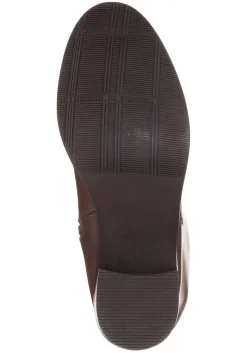 Weitschaftstiefel aus Leder mit Stretch-Einsatz<sheego Fashion