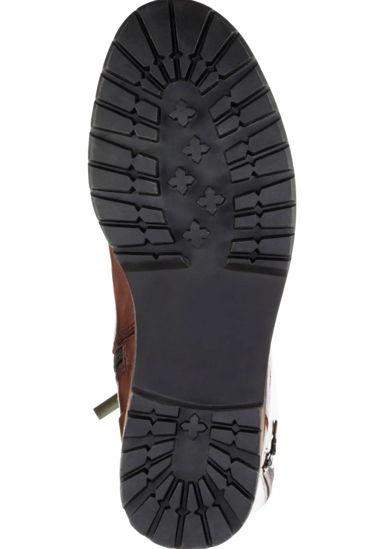 Weitschaftstiefel aus Leder mit Zierreißverschluss<sheego New