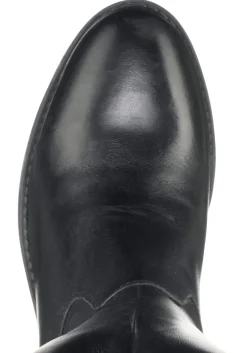 Weitschaftstiefel aus Leder mit Stretch-Einsatz<sheego Best
