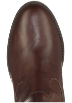 Weitschaftstiefel aus Leder mit Stretch-Einsatz<sheego Fashion