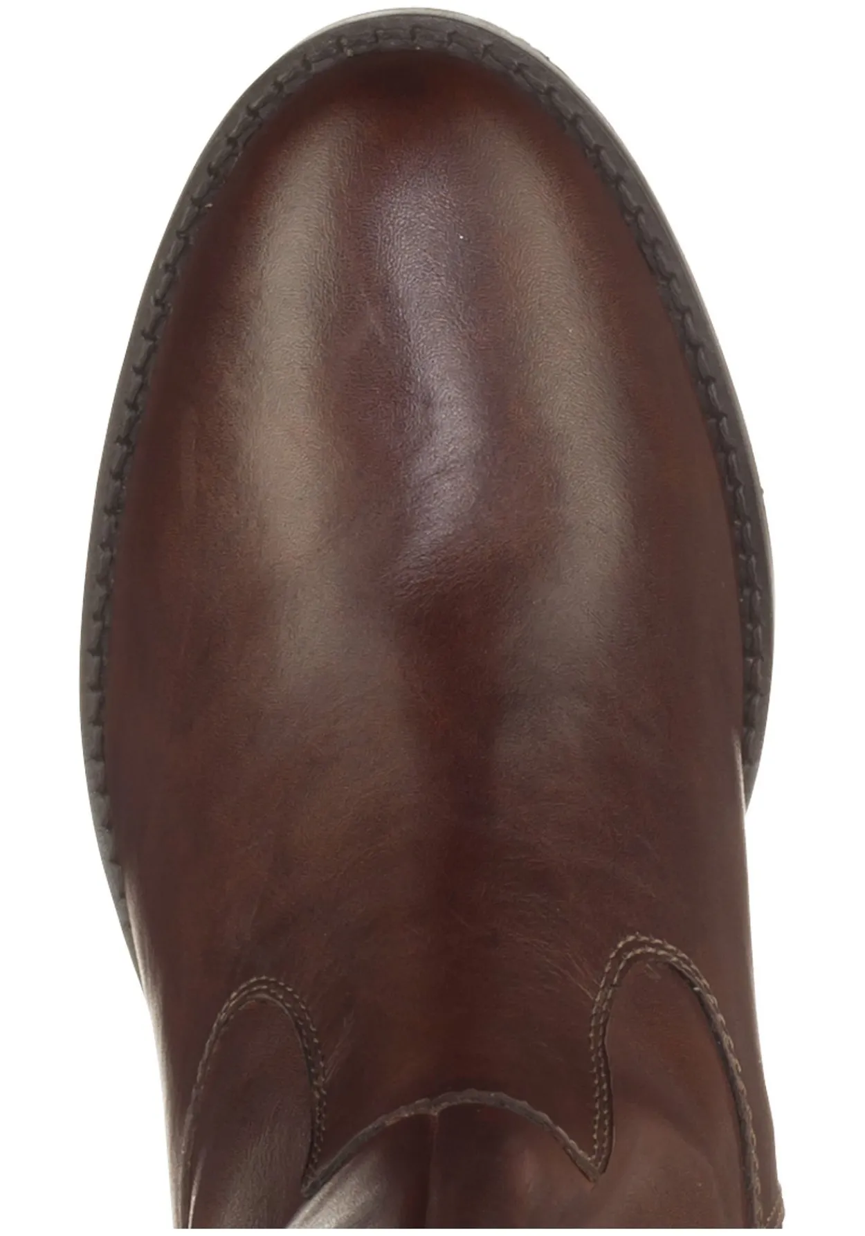 Weitschaftstiefel aus Leder mit Stretch-Einsatz<sheego Fashion