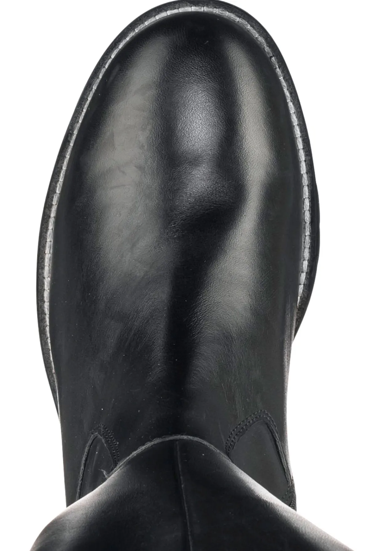 Weitschaftstiefel aus Leder mit Zierreißverschluss<sheego Clearance