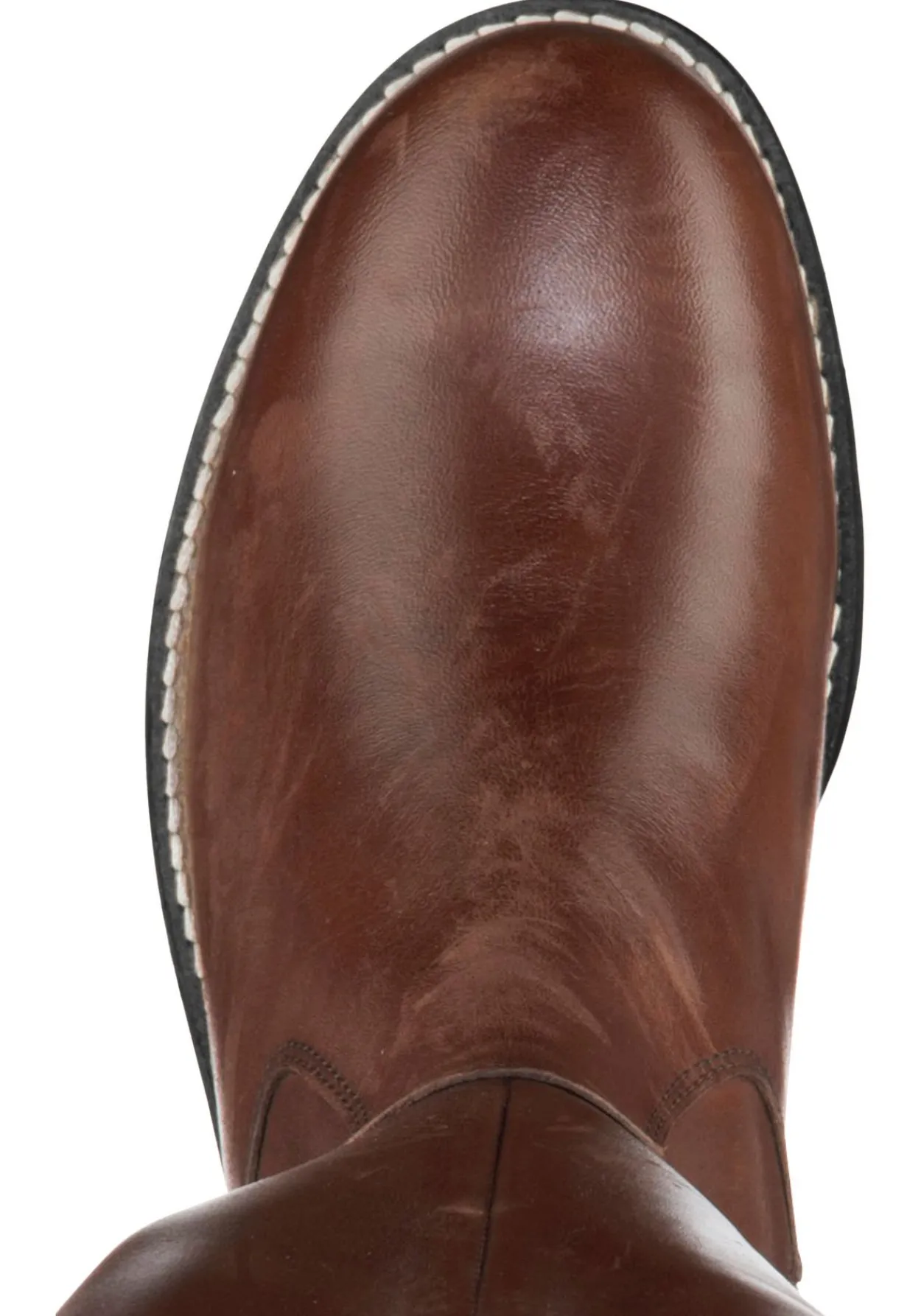 Weitschaftstiefel aus Leder mit Zierreißverschluss<sheego New