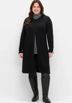 Weitschaftstiefel aus Leder mit Zierband<sheego Sale