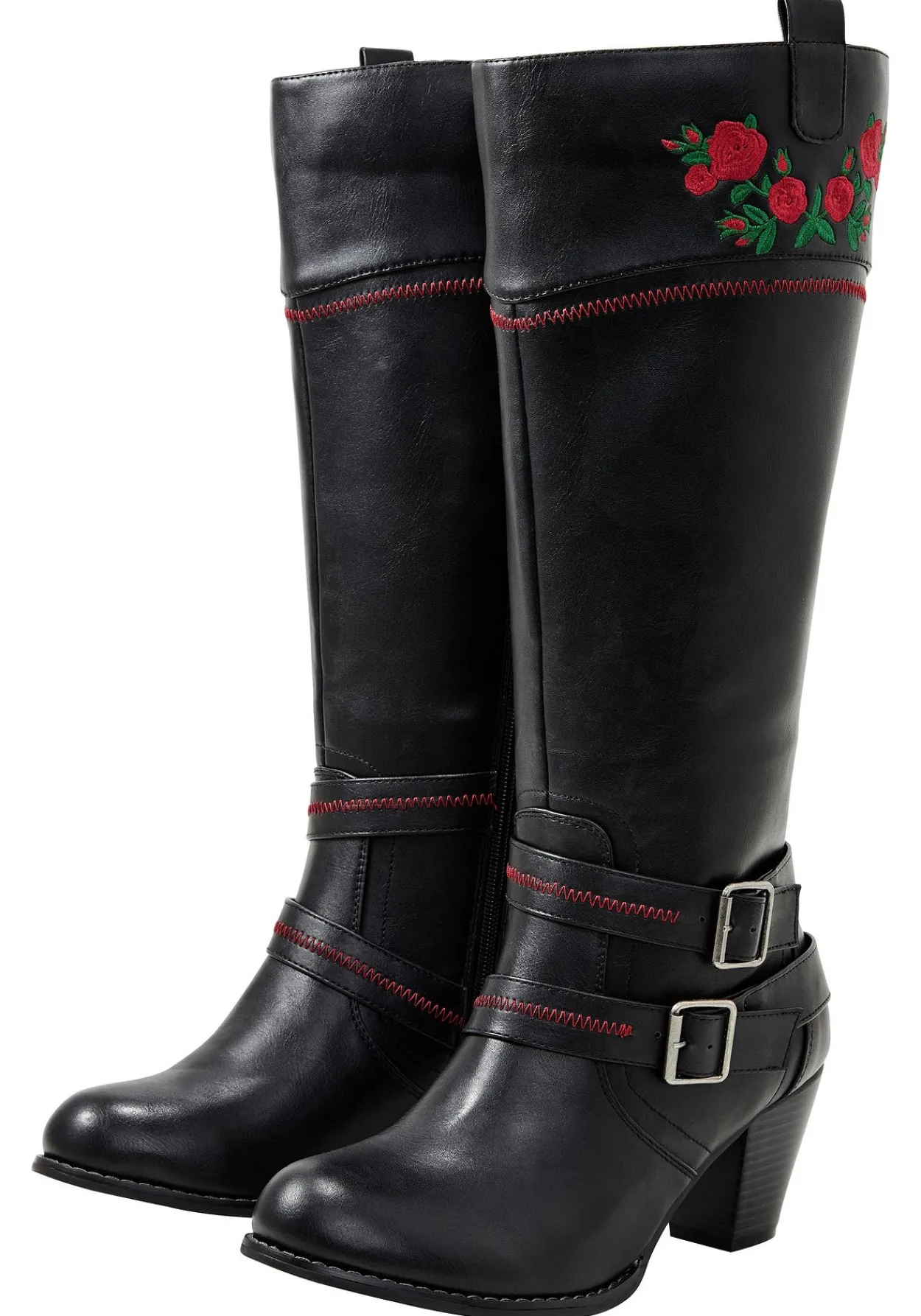 Weitschaftstiefel im Cowboy-Stil, mit Blumenstickerei<sheego by Joe Browns Sale