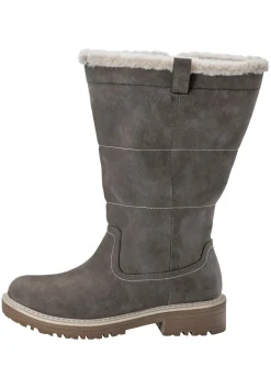 Weitschaftstiefel in Veloursleder-Optik<sheego Best