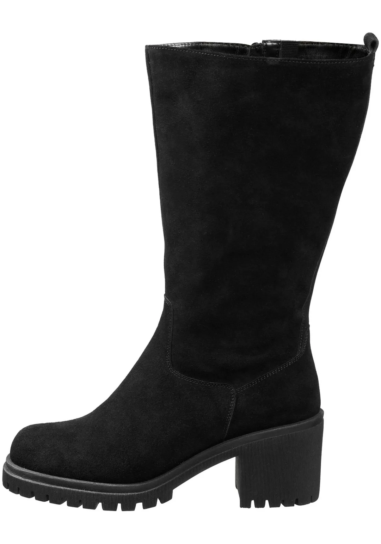 Weitschaftstiefel mit stark profilierter Sohle<sheego Discount
