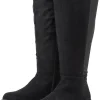 Weitschaftstiefel mit Stretcheinsatz, in Wildleder-Optik<sheego Discount