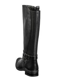 Weitschaftstiefel mit Stretcheinsatz hinten, aus Leder<sheego New