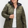 Wendesteppjacke mit Kapuze und Stehkragen<sheego Hot