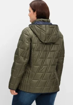 Wendesteppjacke mit Kapuze und Stehkragen<sheego Hot