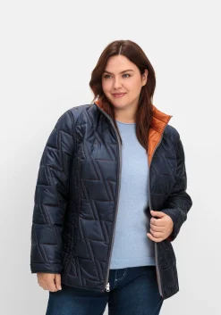 Wendesteppjacke mit Kapuze und Stehkragen<sheego New