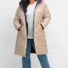 Wende-Steppmantel mit Kapuze<sheego Outlet